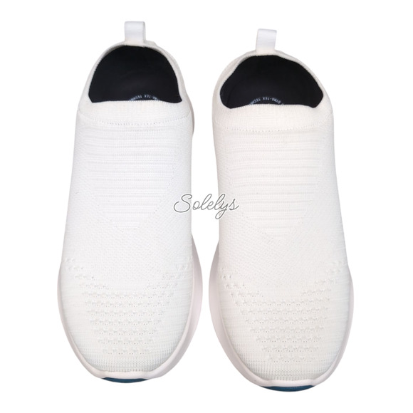 Vessi Shoes - Vessi Everyday Move Slip On Womens 9 Polar White Waterproof Knit DymaTex Sneaker